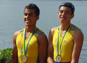 Guilherme Gomes e Uncas Tales  conquistaram o ouro no Double Skiff Júnior
