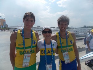 Arthur, Ana Luiza e Gabriel representaram o Brasil em Kazan