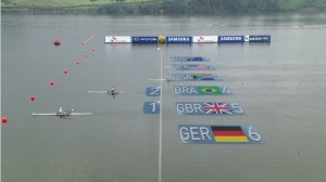 Fabiana classificou-se em  2º no Single Skiff PL