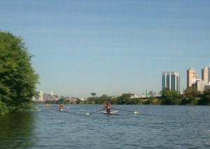 Primeiro dia da Seletiva na raia da USP (Foto: Rozilene Xavier)