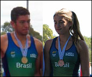 Uncas e Sophia vão representar o Brasil (Fotos: Federação Uruguaia)