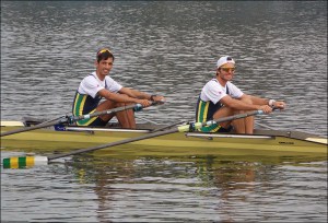 William e Diego: vaga na Final e em Toronto no Double Skiff (Foto: CBR)