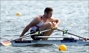 Tim Naske, ouro na prova de Uncas Tales (Foto: Detlev Seyb/FISA)