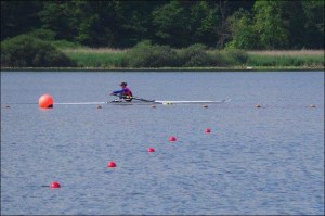 Fabiana Beltrame treina em Varese (Foto: CBR/Divulgação)