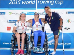 Claudia Santos: bronze no Single Skiff AS (Foto: CBR/Divulgação)