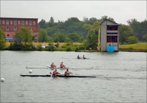 Vincius e Victor, à frente de Canadá e EUA (Foto: CBR/Divulgação)