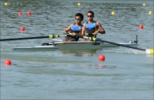 David e Guilherme estão na Final C no Dois Sem PL (Foto: Detlev Seyb/MyRowingPhoto.com)