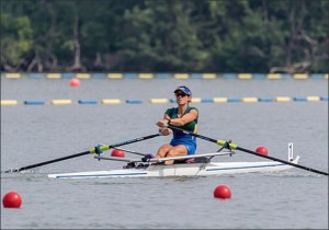 Fabiana venceu com o melhor tempo no Single Skiff PL (Foto: www.row2k.com)