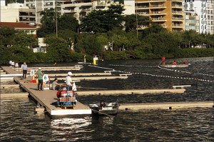 Novo pontão: estreia oficial esta quarta-feira Foto: Vicente Leal/Remo em Voga)